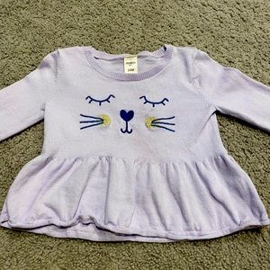 Lilac Cat Sweater